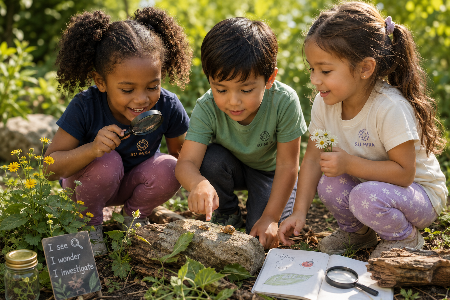 Two young learners reading a storybook together